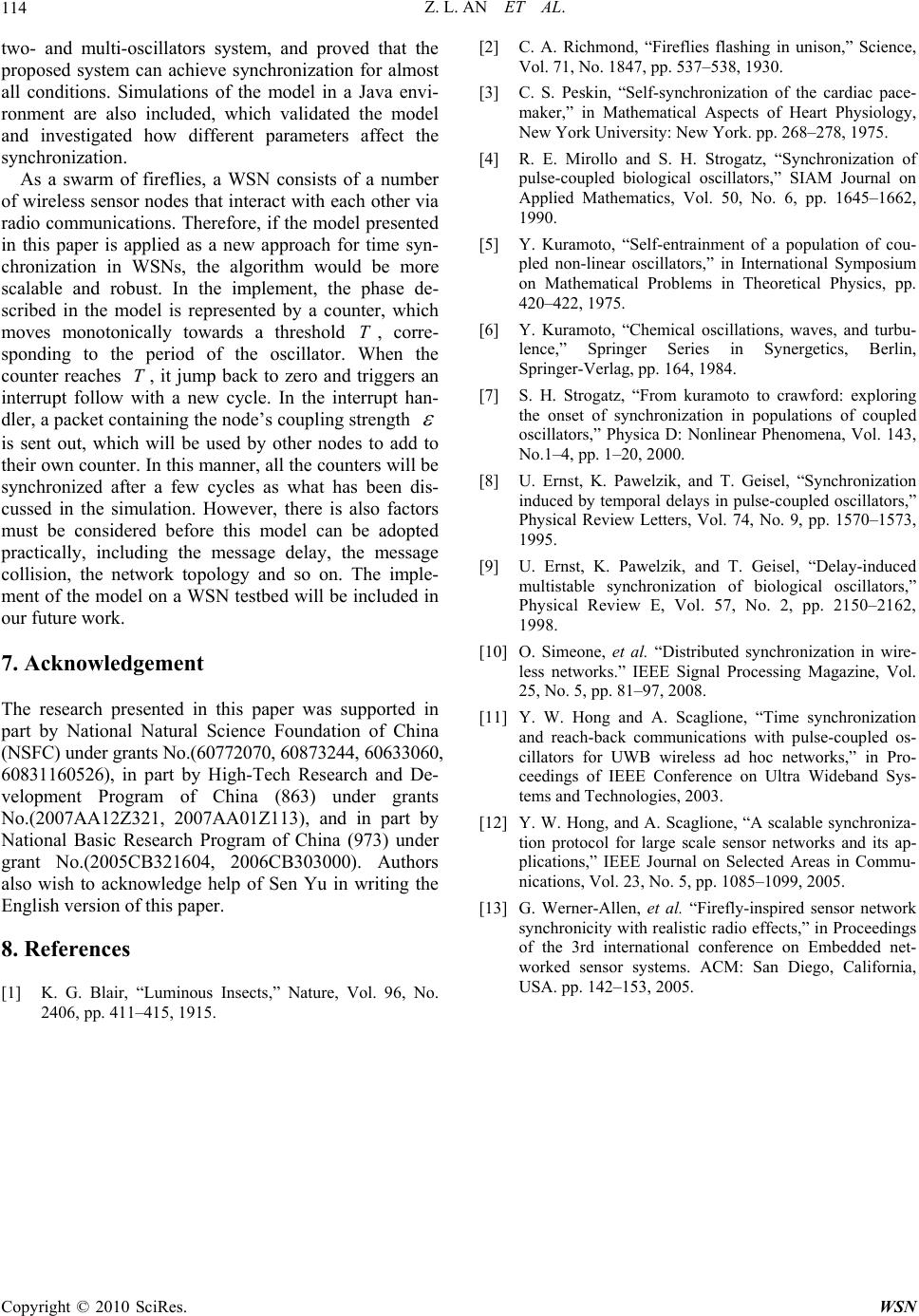 Linear Pulse-Coupled Oscillators Model¬—A New Approach for Time ...