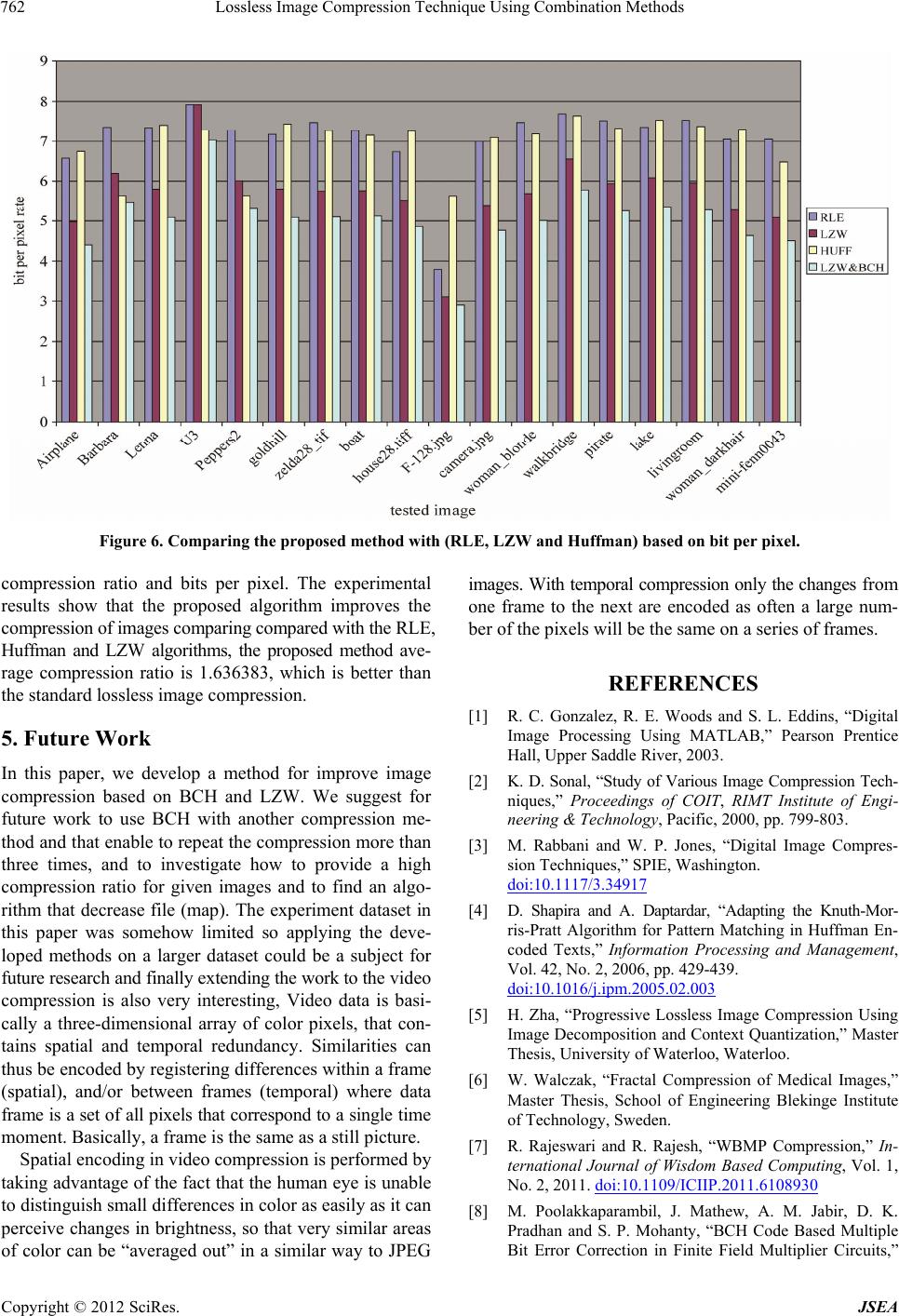 Lossless Image Compression Technique Using Combination Methods