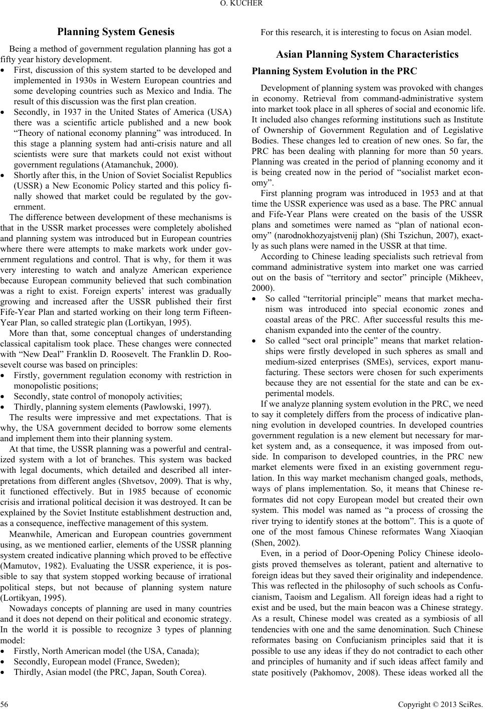 Legal Support of Planning in the PRC
