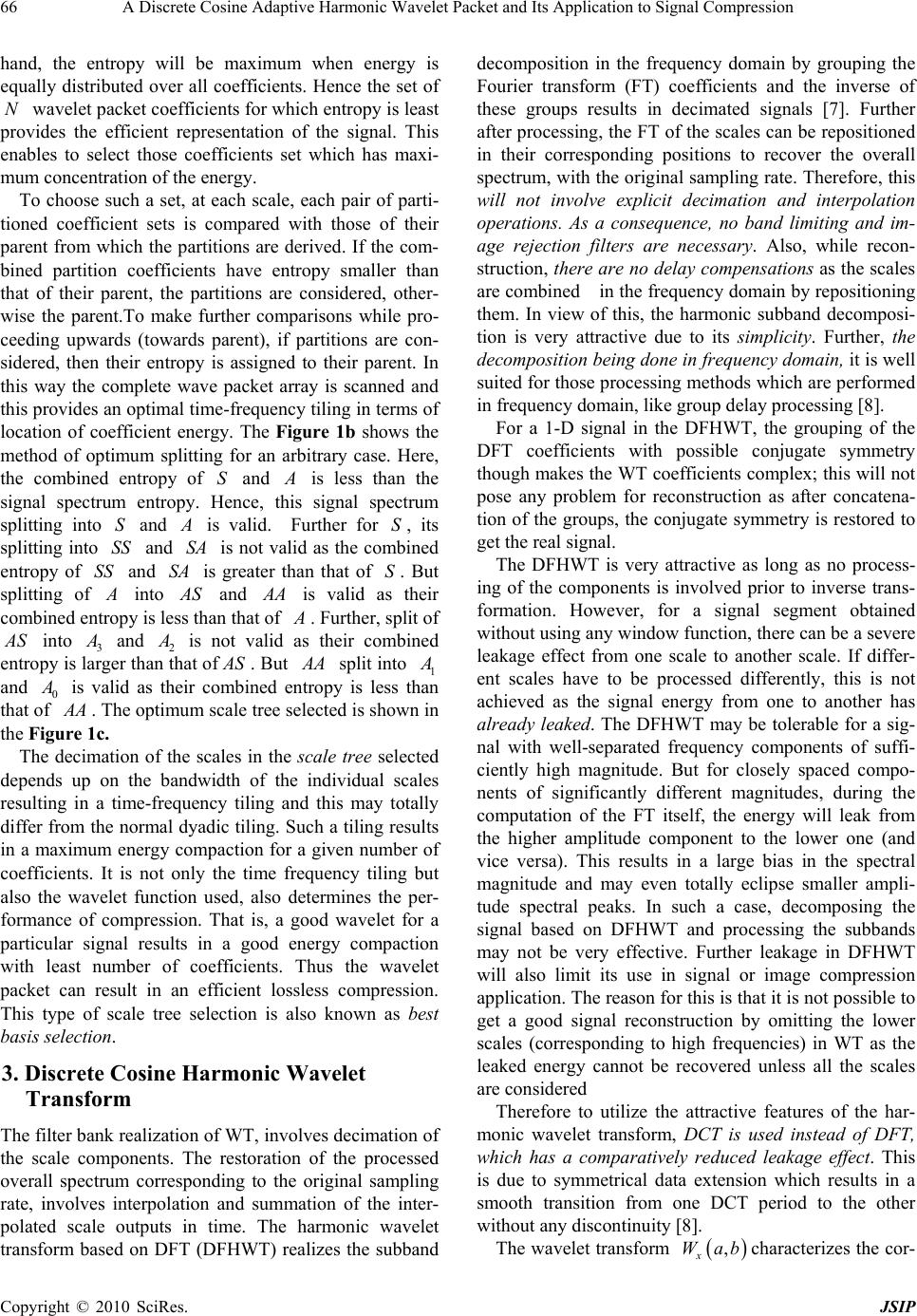 A Discrete Cosine Adaptive Harmonic Wavelet Packet and Its Application ...