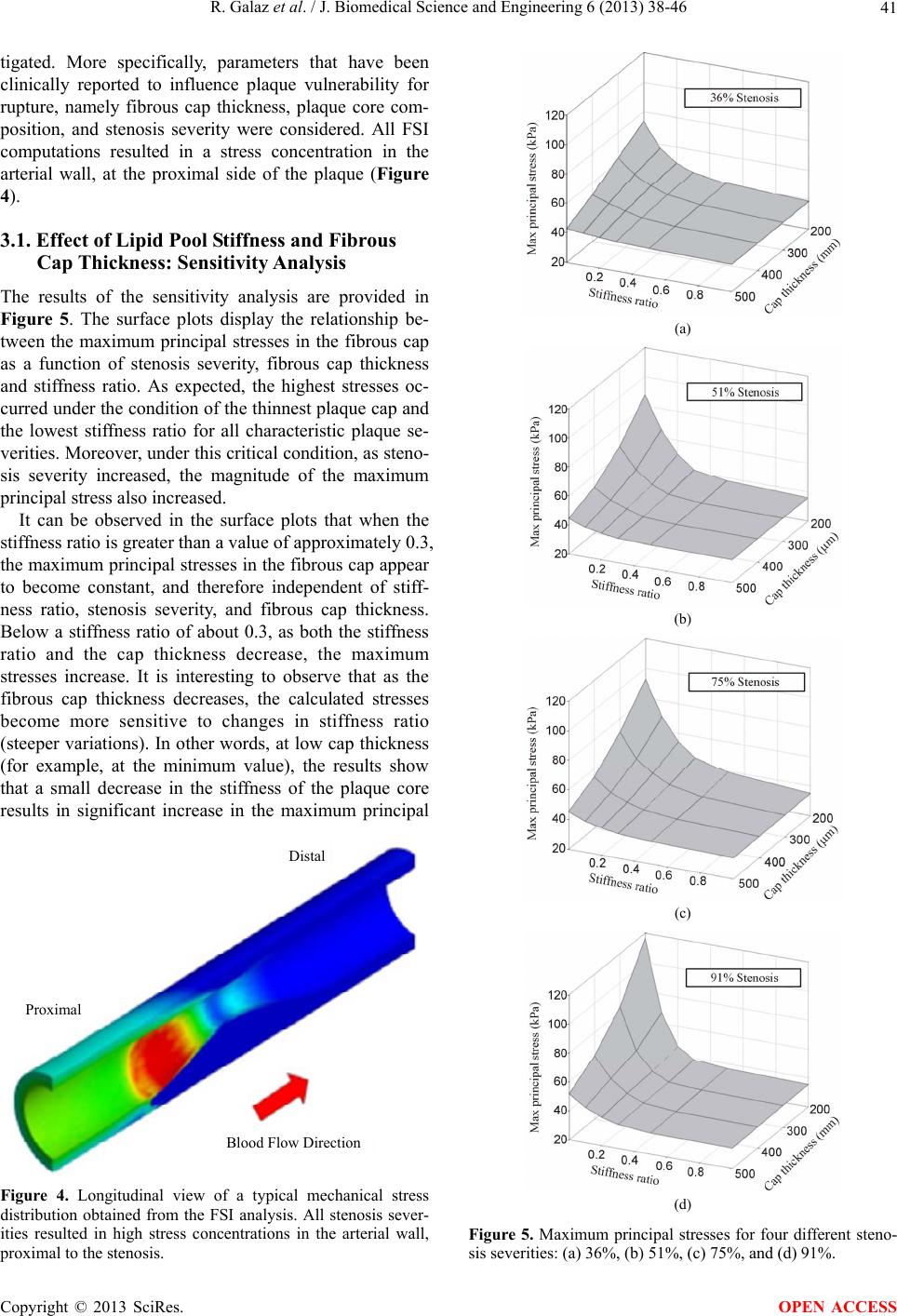 A parameterized analysis of the mechanical stress for co-ronary plaque ...
