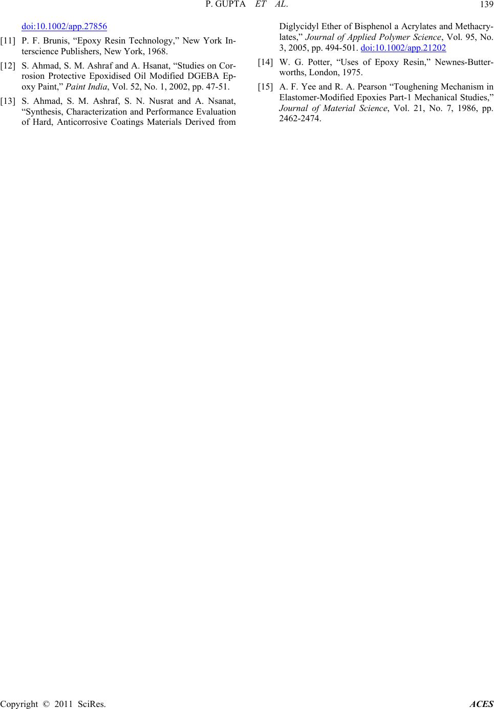 Development of Siliconized Epoxy Resins and Their Application as ...